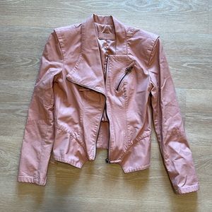 Faux leather jacket size s